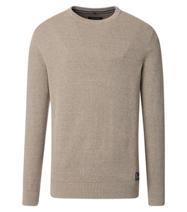 Casa Moda - Beige Crewneck Knitwear 454382600 624