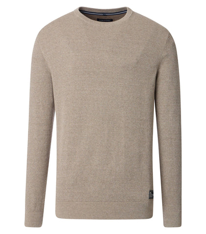 Casa Moda - Beige Crewneck Knitwear 454382600 624