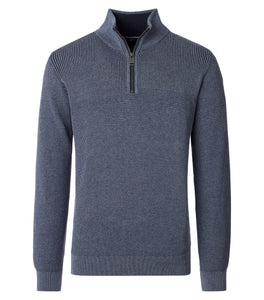 Casa Moda - Charcoal Grey Quarter Zip 454382900 741
