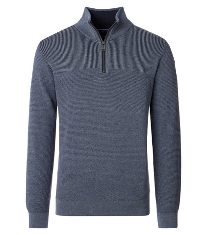 Casa Moda - Charcoal Grey Quarter Zip 454382900 741