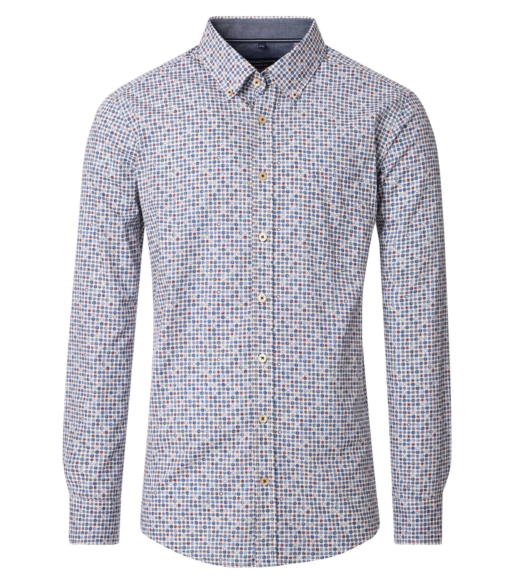 Casa Moda - Blue Poplin Shirt 454485200 100