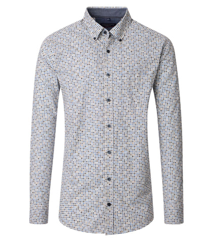 Casa Moda - Brown Poplin Shirt 454484200 200