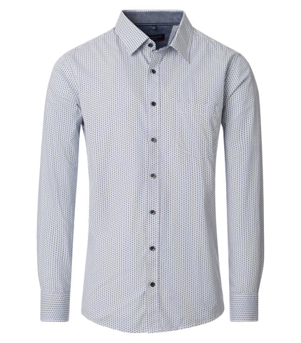 Casa Moda - Green Poplin Shirt 454484600 300