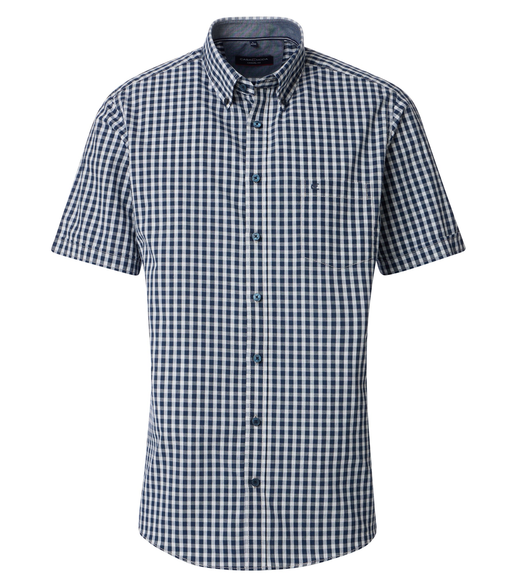 Casa Moda -  Dark Blue Short Sleeve Shirt 954389300 100