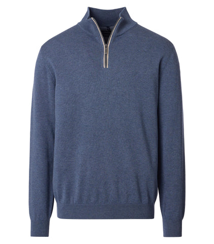 Casa Moda - Vintage Indigo Quarter Zip 004410 132