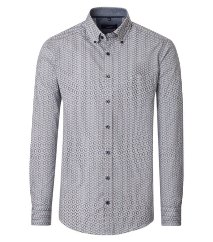 Casa Moda - Green Poplin Shirt 454487800 300