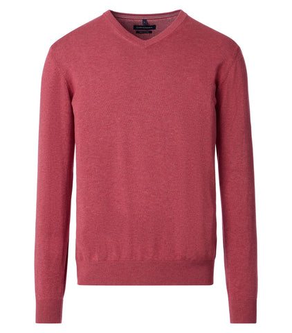 Casa Moda - Red V Neck Knitwear 004430 412
