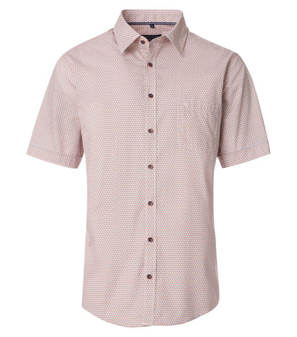 Casa Moda -  Orange Short Sleeve Shirt 954389400 450