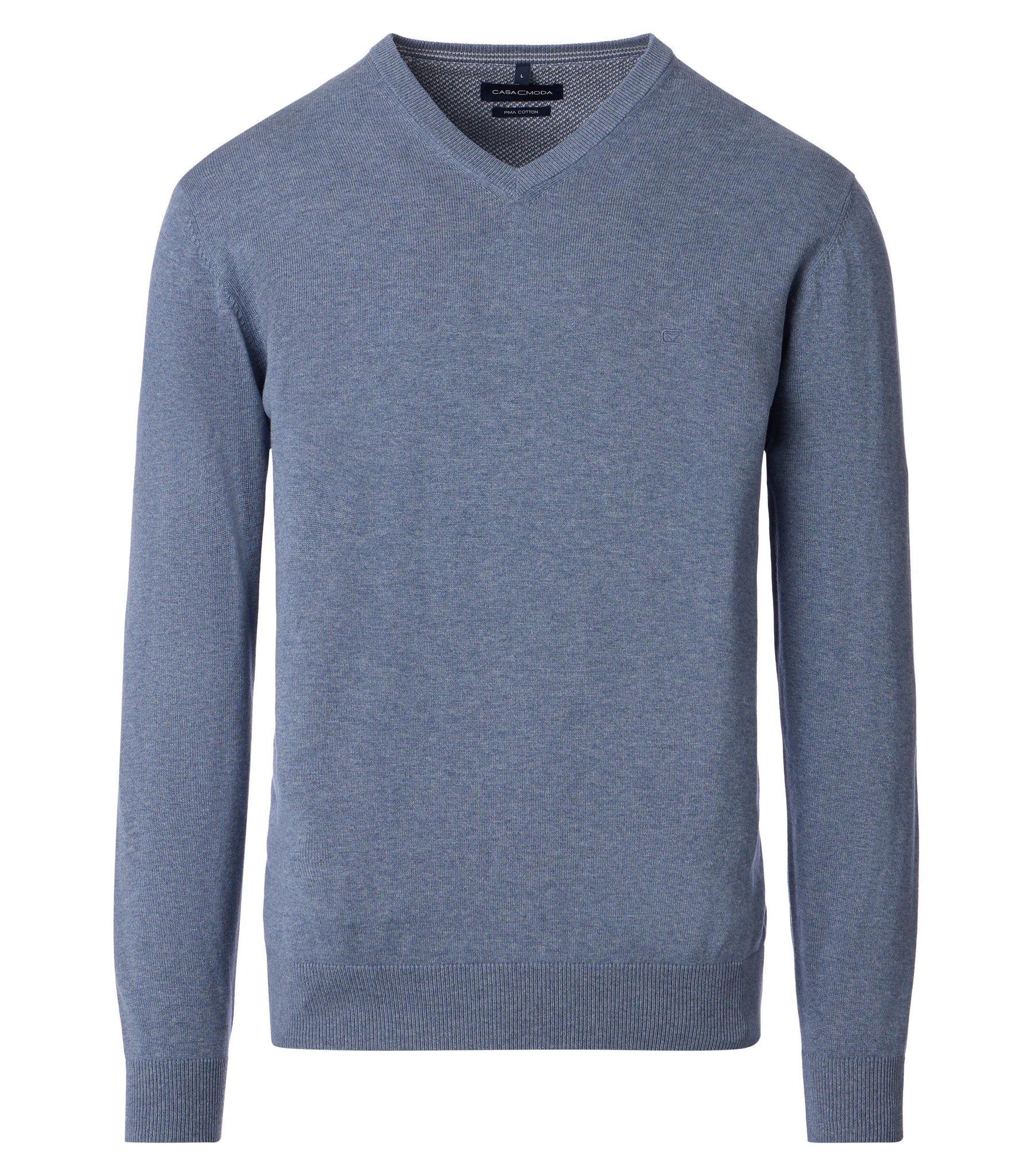 Casa Moda - Grey V Neck Knitwear 004430 741