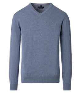 Casa Moda - Grey V Neck Knitwear 004430 741