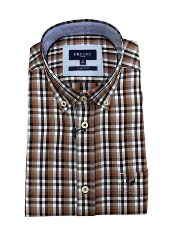 Pre End - Copper Brown Rome Long Sleeve Shirt 100556 6110