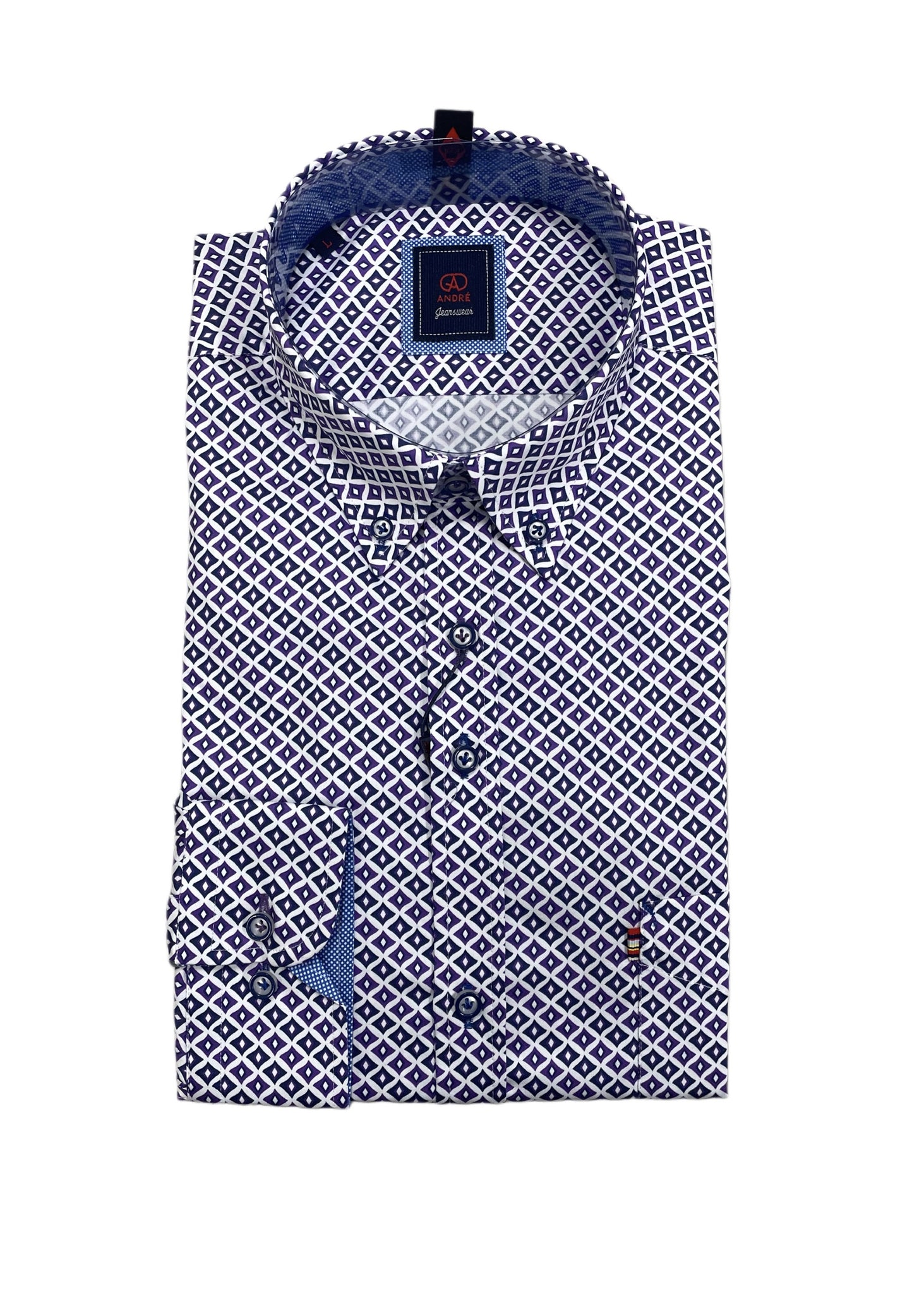 Andre - Denver Purple Long Sleeve Shirt