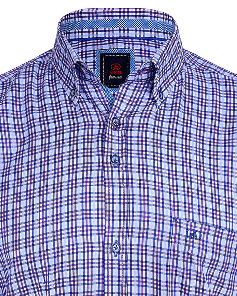 Andre - Fitz long Sleeve Shirt - Purple