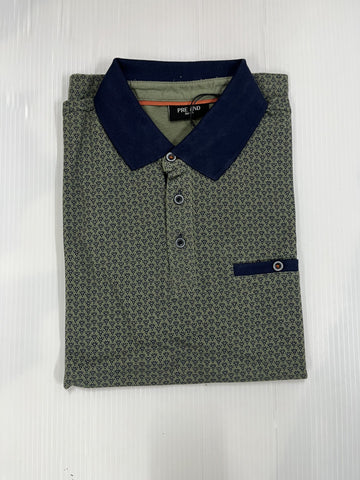 Pre End - Fletcher Light Army Polo Shirt 100475 5069