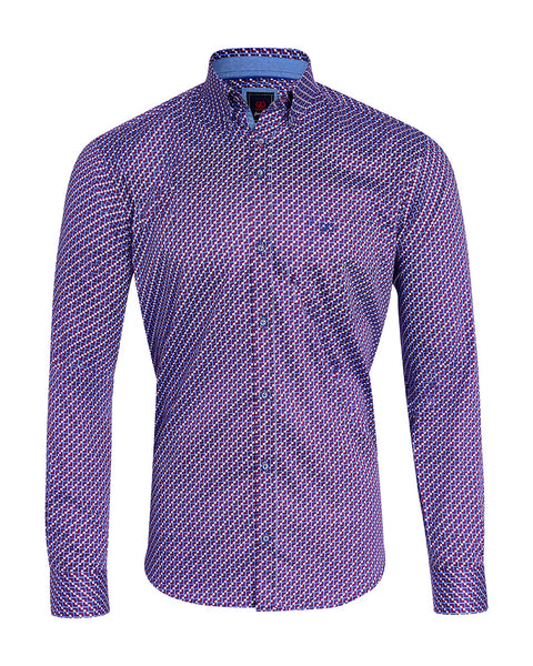 Andre - Galvin Long Sleeve Shirt - Burgundy