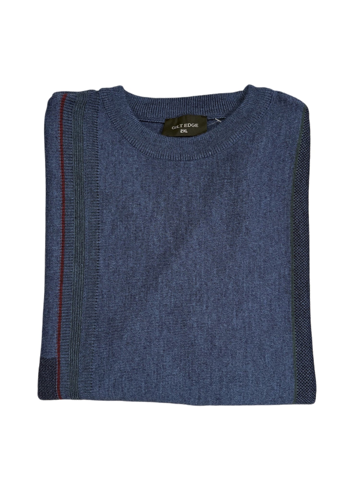 Gilt Edge - Crewneck Denim Knitwear 9615