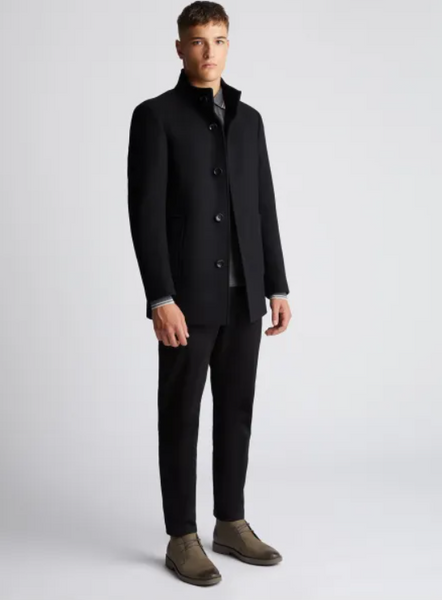 REMUS UOMO - JONAH - TAILORED COAT - 90374 - BLACK