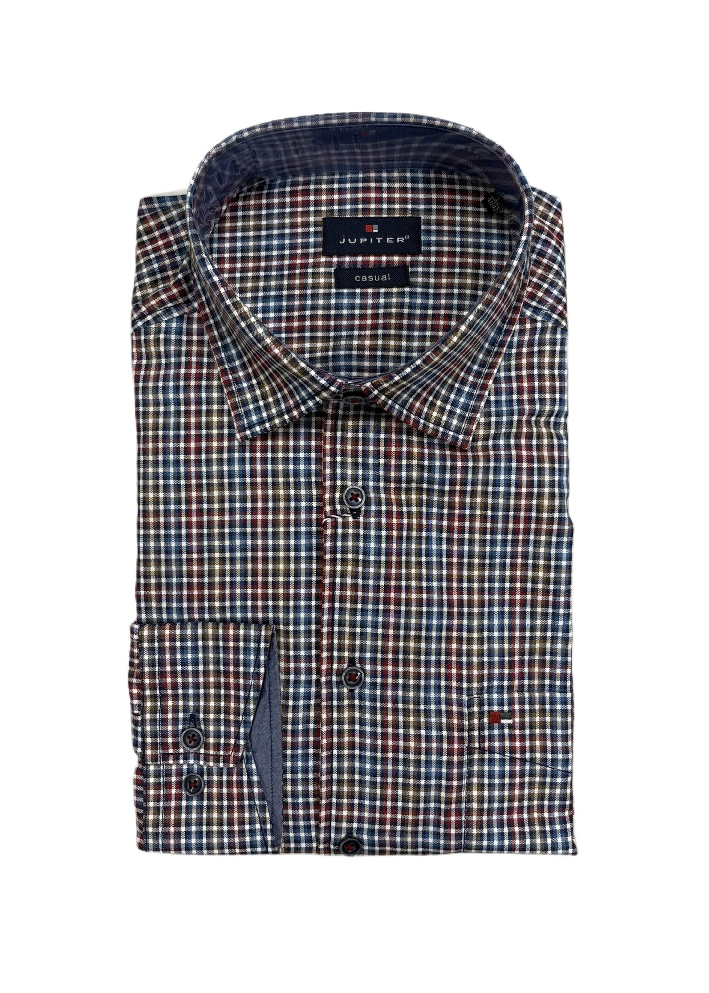 Jupiter -  Karo Multicolour Long Sleeve Shirt 11101 980