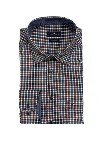 Jupiter -  Karo Multicolour Long Sleeve Shirt 11101 980