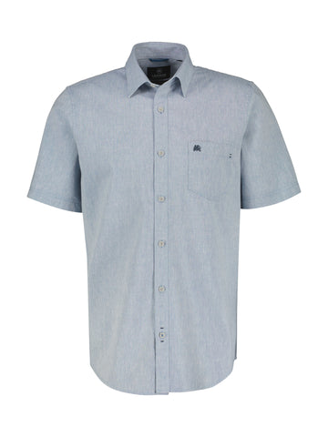 Lerros - Mid Storm Blue Short Sleeve Shirt 2442010 440