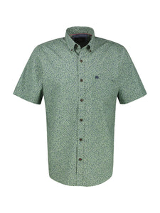 Lerros -  Sage Green Short Sleeve Shirt 2532103 612