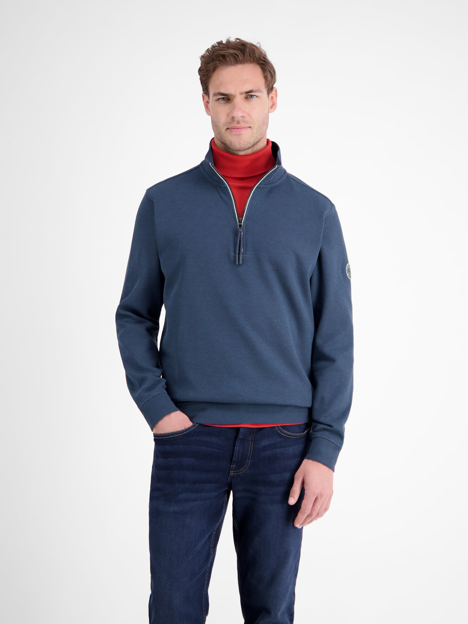 Lerros - Storm Blue Quarter Zip 2584402 448