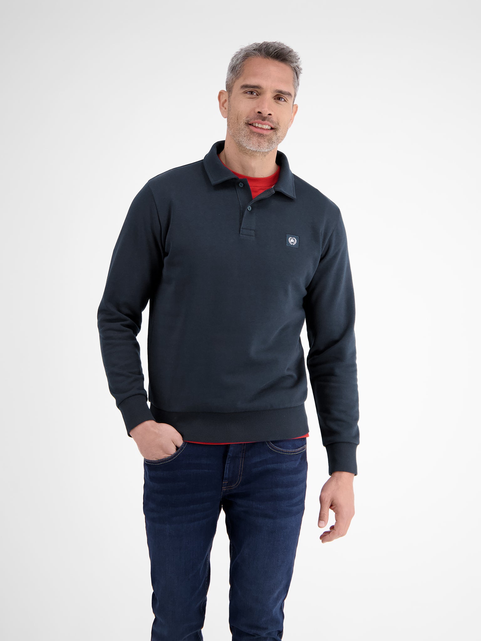 Lerros - Navy Quarter Zip 2584235 485