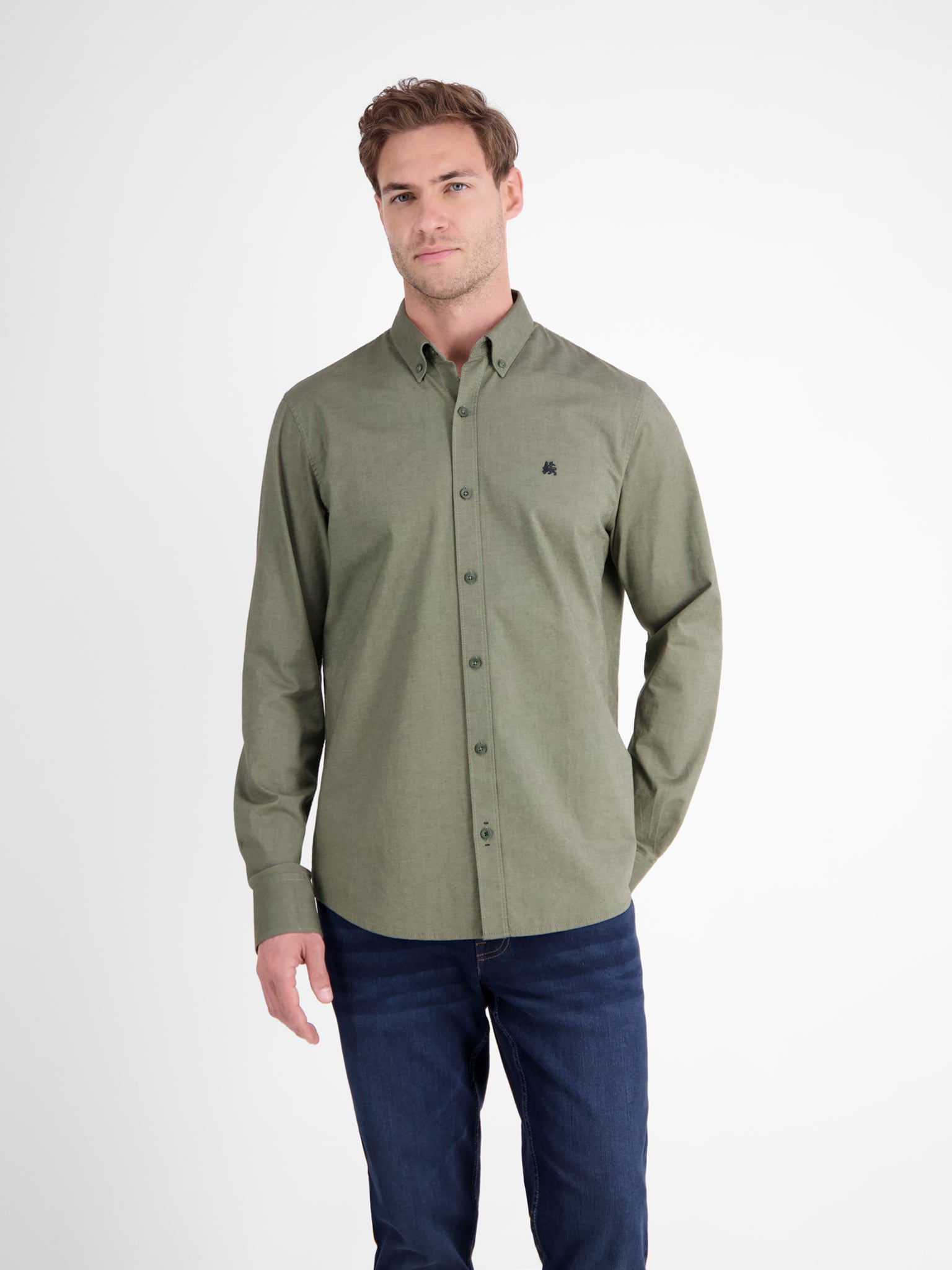 Lerros - Nordic Olive Long Sleeve Casual Shirt 2581120 661