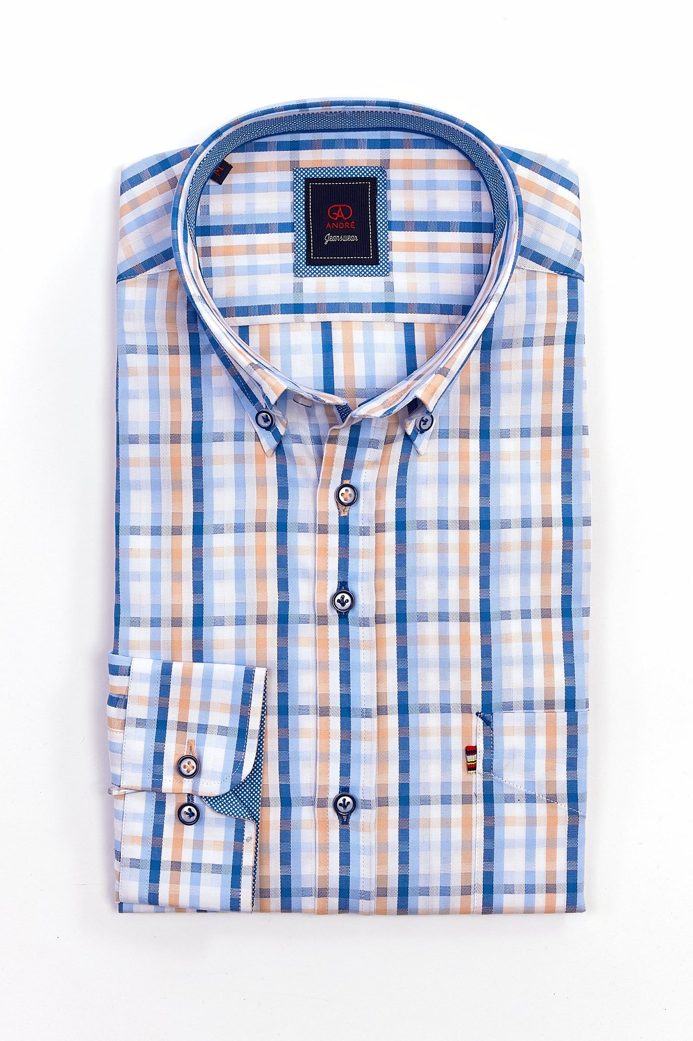 Andre - Bremen Coral Long Sleeve Shirt