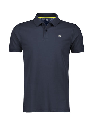 Lerros - Plain Navy Polo Shirt 2003200 480