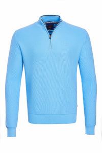 Andre - Lyon Sky Quarter Zip Knitwear