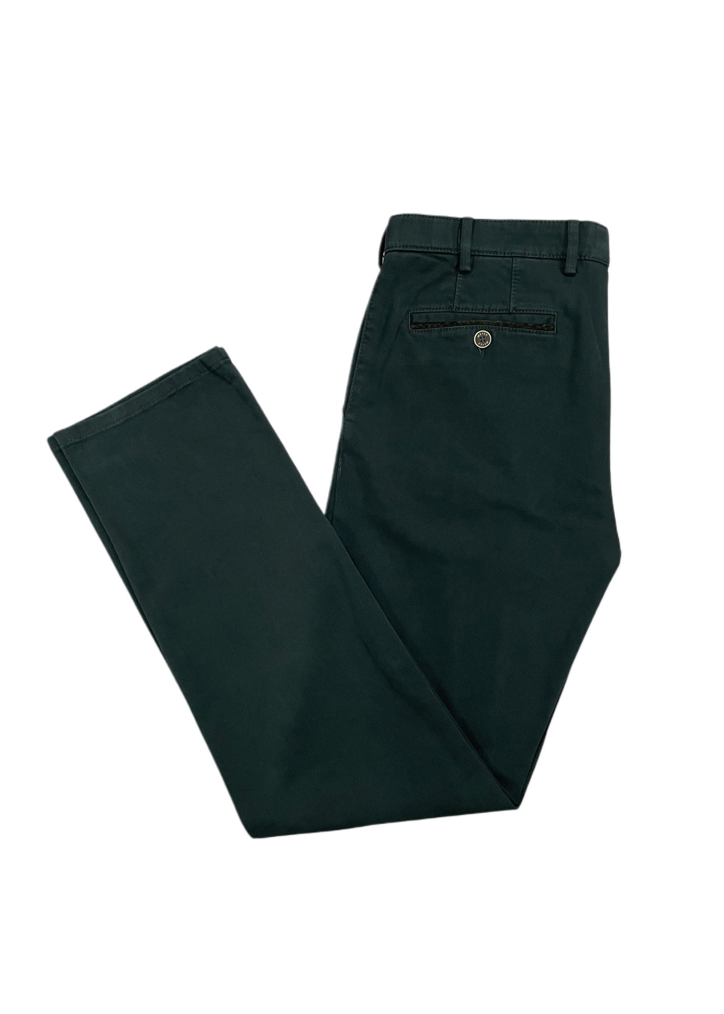 Meyer - Dark Green Oslo Cotton Fit Trousers 5652/29