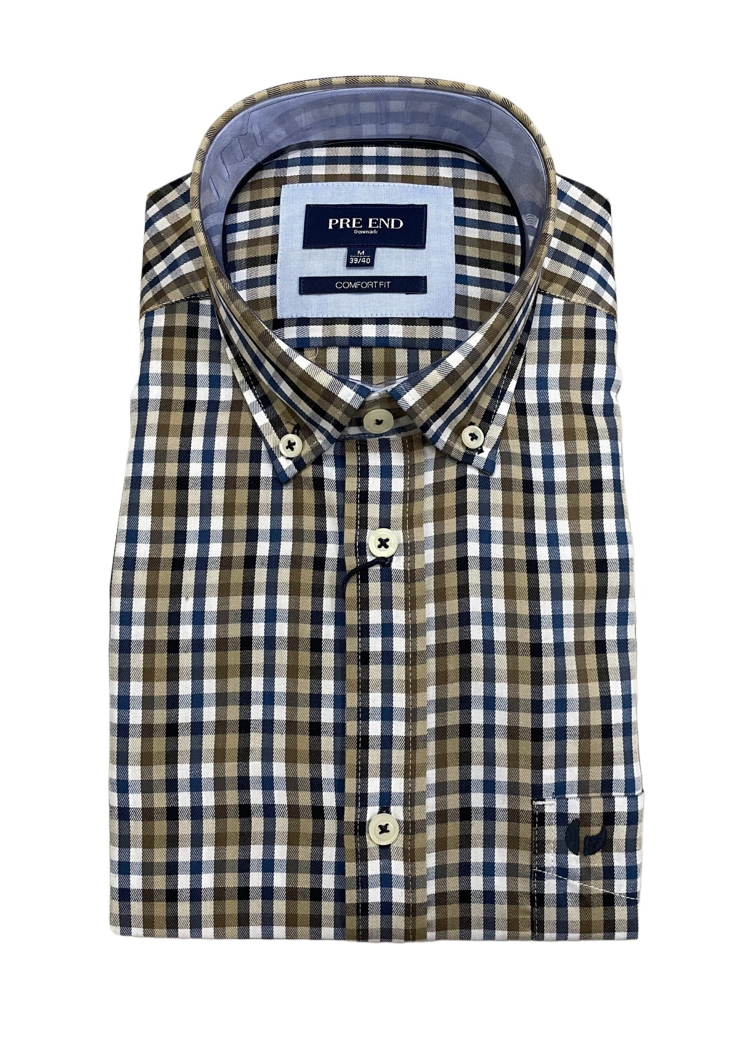 Pre End - Mid Brown Rome Long Sleeve Shirt 100556 6036