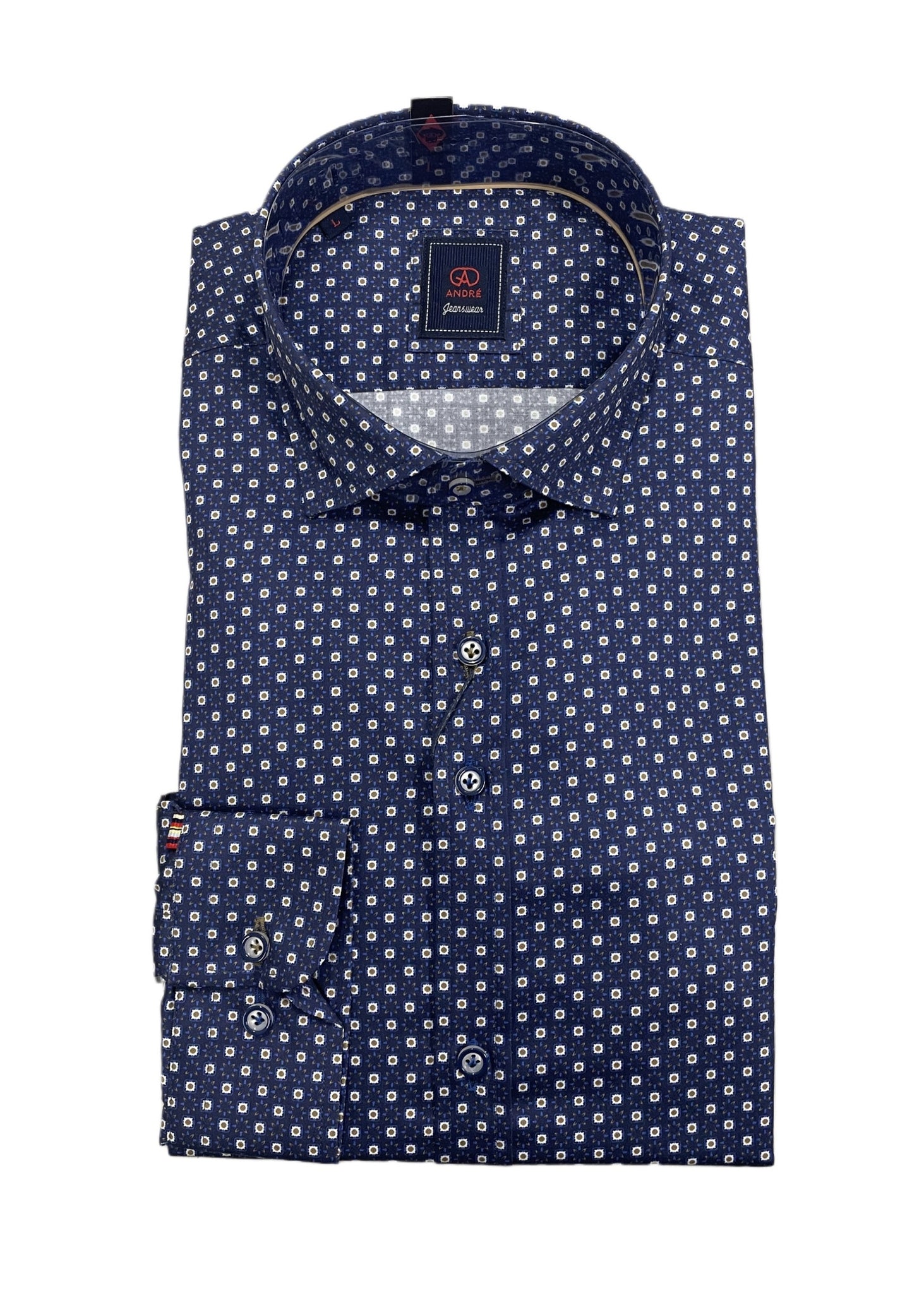 Andre - Nevada Tan Long Sleeve Shirt