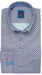 Andre - Nile Cherry Pattern Casual Shirt