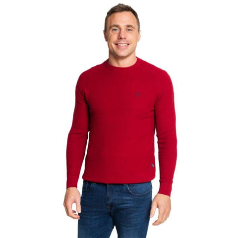 Tommy Bowe - XV Kings Okney Merlot Crewneck Knitwear