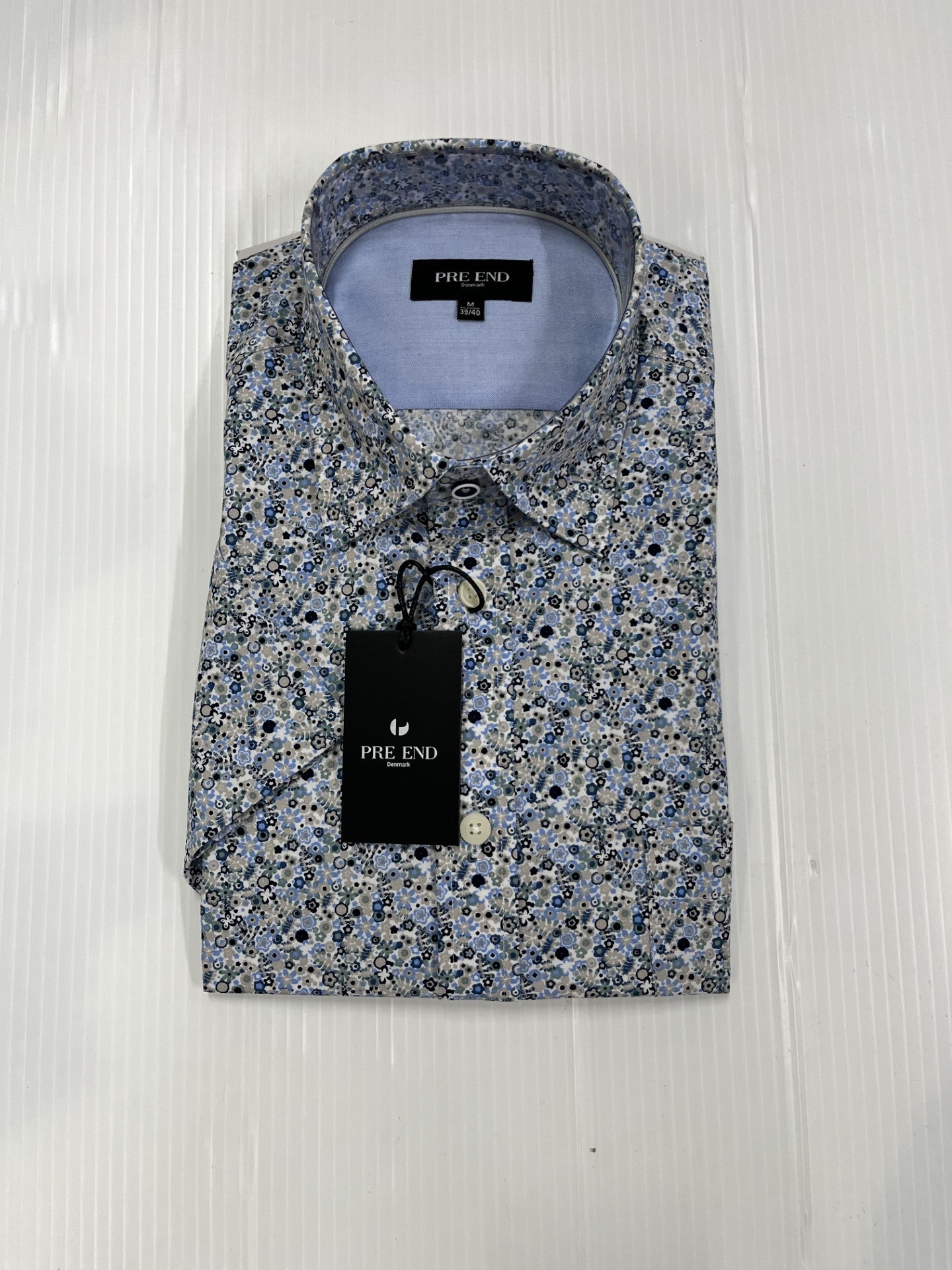Pre End - Oliver Optical White Short Sleeve Shirt 100364 1050