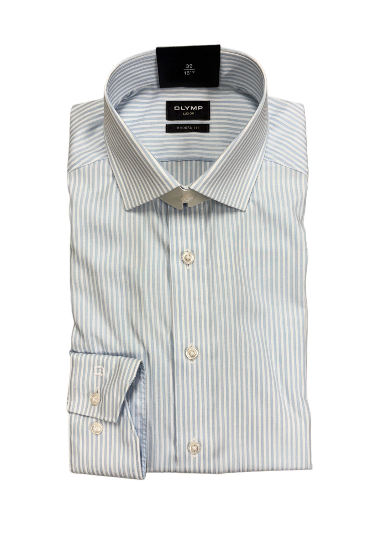 Olymp - Blue Striped Long Sleeve Shirt 1216 64 11