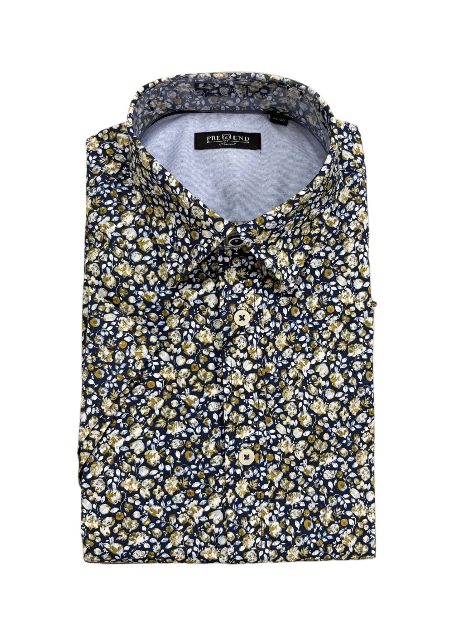 Pre End - Ancor Navy Short Sleeve Shirt 100355 7087