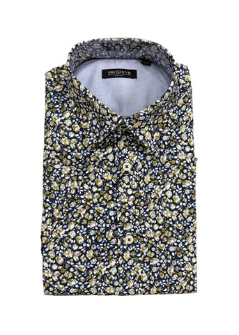 Pre End - Ancor Navy Short Sleeve Shirt 100355 7087