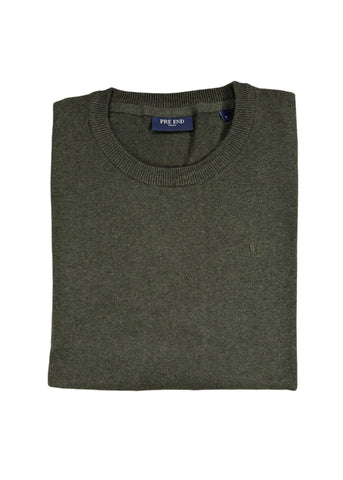 Pre End - Forest Green Malcom Crewneck 100524 5545