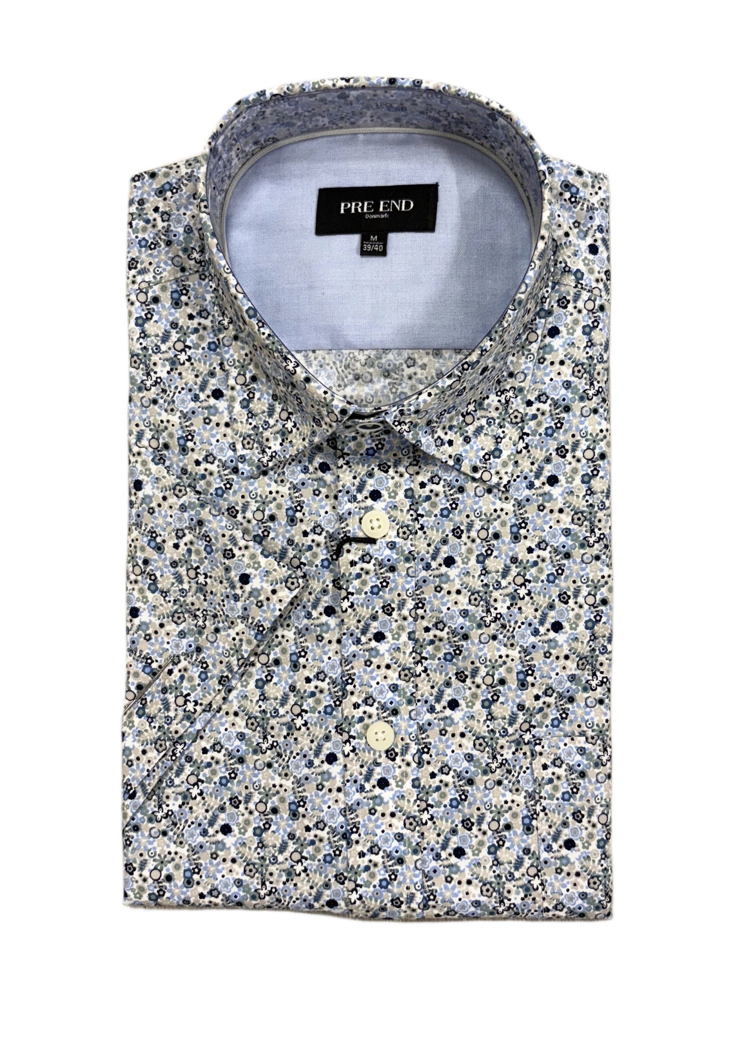 Pre End - Oliver Optical White Short Sleeve Shirt 100364 1050