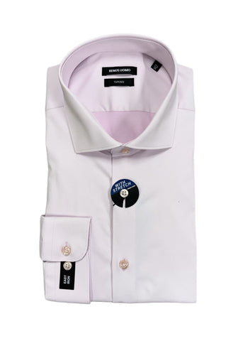 Remus Uomo - Pink Tapered Fit Long Sleeve Formal Shirt 18626 61