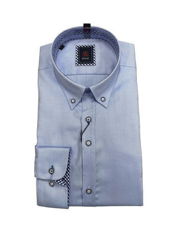 Andre - Rhine Blue Long Sleeve Shirt