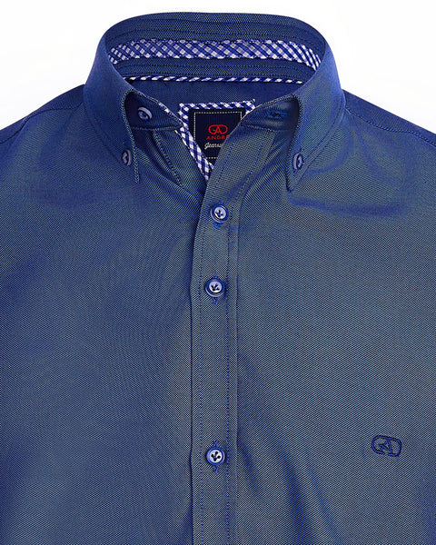 Andre - Rhine - Long Sleeve Shirt - Cobalt