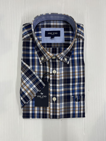 Pre End - Rome Star Blue Short Sleeve Shirt 100367 7125