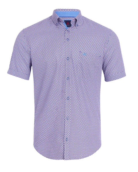 Andre - Pink Corrib Short Sleeve Shirt