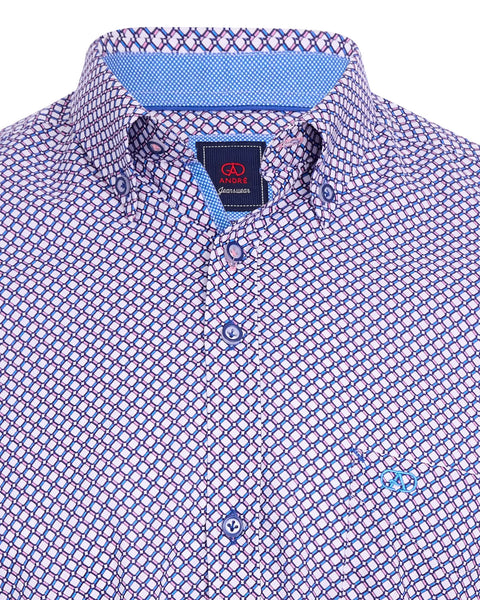 Andre - Pink Corrib Short Sleeve Shirt