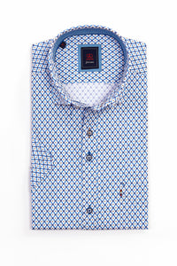 Andre - Berlin Ecru Short Sleeve Shirt