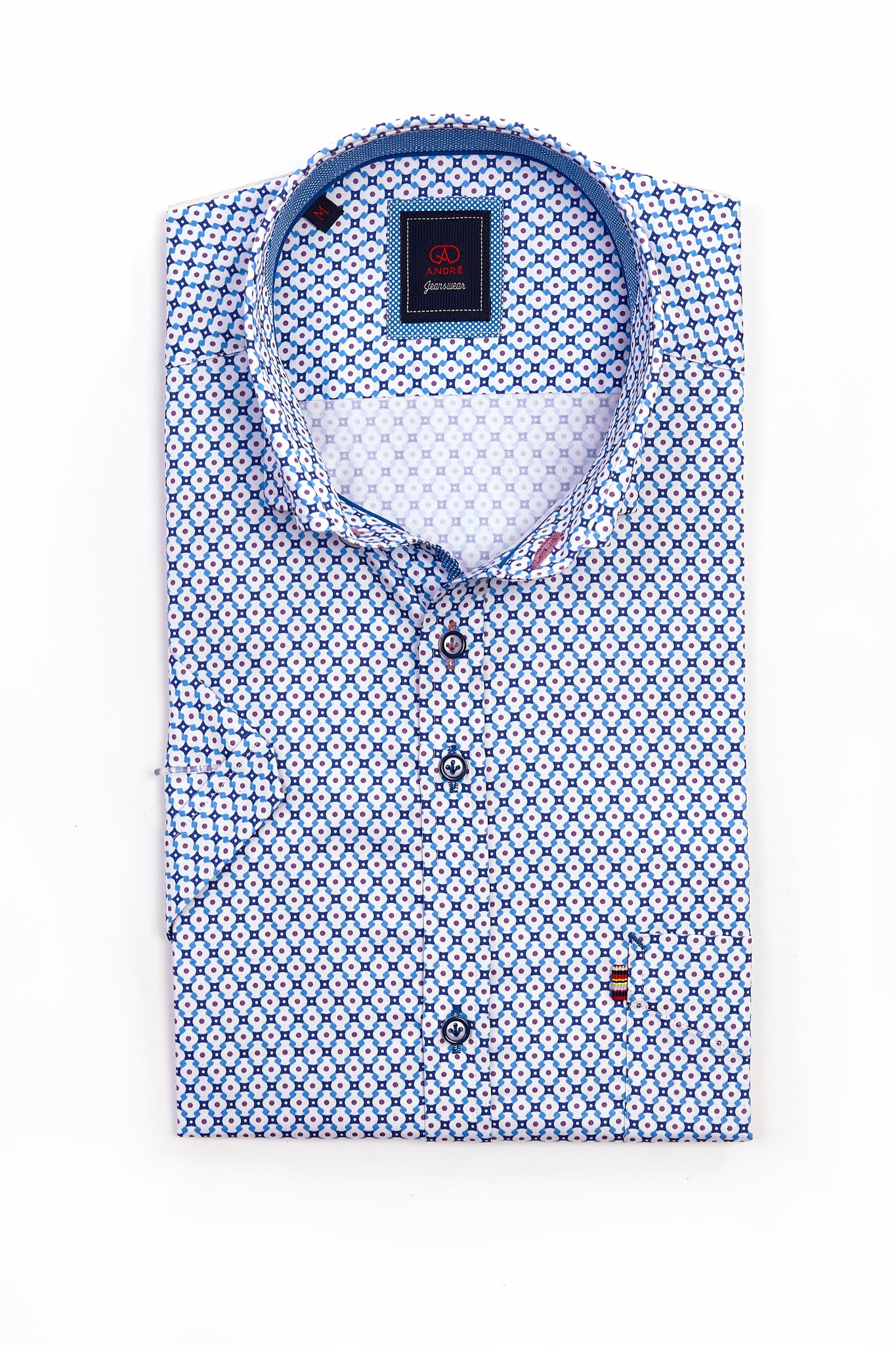 Andre - Berlin Grape Short Sleeve Shirt